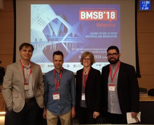 Partners of the 5G-Media Project assisting to the Workshop in IEEE-BMSB Conference