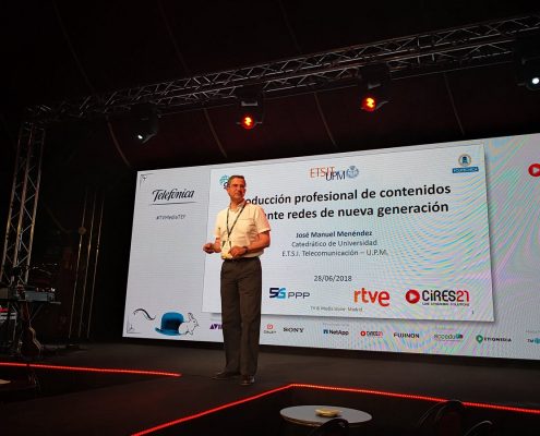 José Manuel Menéndez durante la presentación de "Media Show" sobre el futuro del audiovisual