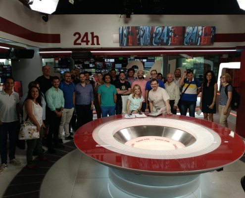 The partners of 5G-Media Project visited the RTVE studios in Torrespaña
