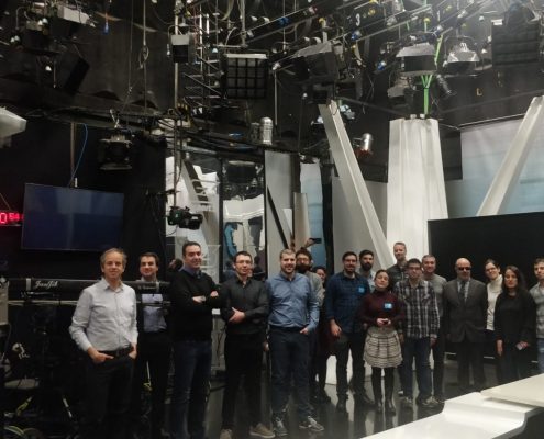 Visit to the CCMA studios of the EasyTV Consortium